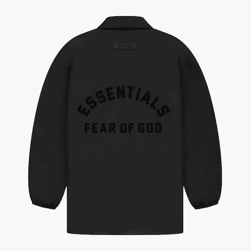 Fear of God Essentials Coach Jacket Jet Black (SS23)