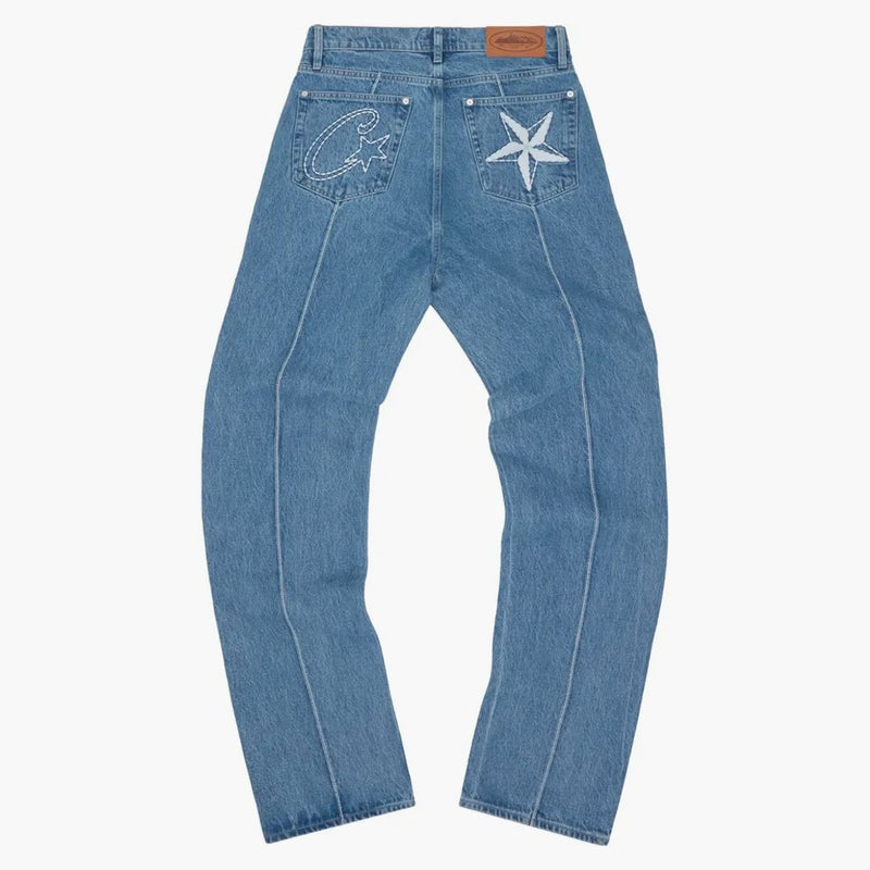 Corteiz C-star Denim Jeans Blue