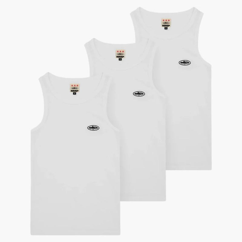 Corteiz Hmp Essentials Tank Top (3 Pack) White