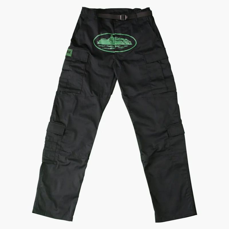 Corteiz Mula Guerillaz Cargos Black/green