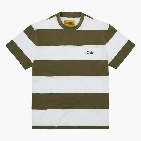Polo Neck T-Shirt Cotton Striped