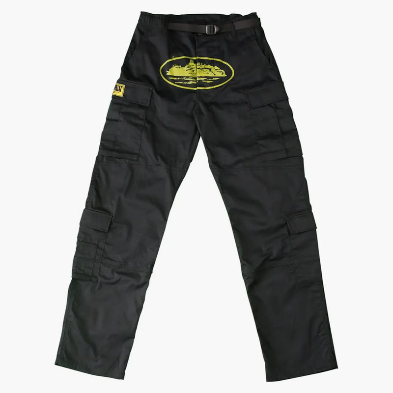 Corteiz Yella Guerillaz Cargos Black/yellow