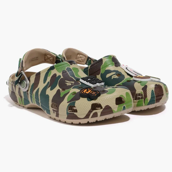 Crocs Classic Clog A Bathing Ape Abc Camo Green