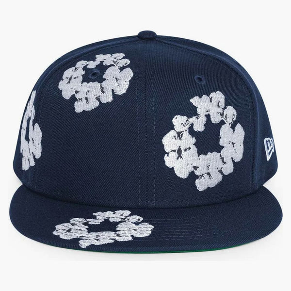 Denim Tears New Era Cotton Wreath 59/50 Cap Navy