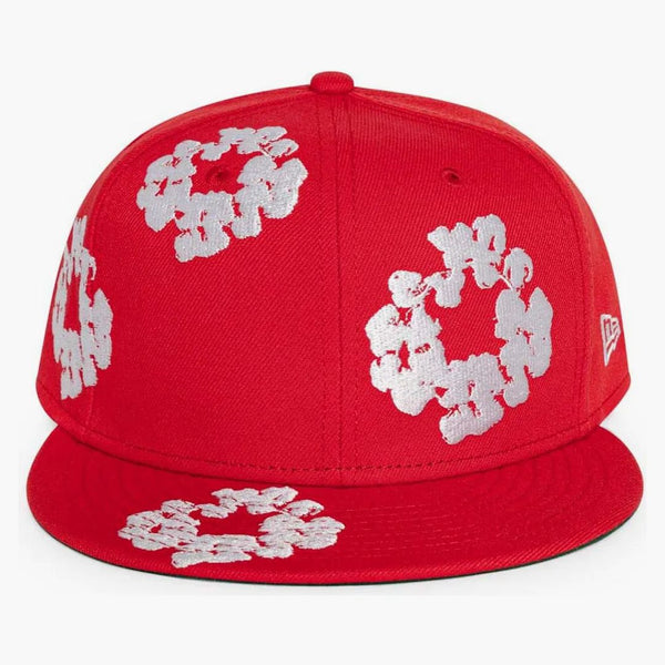 Denim Tears New Era Cotton Wreath 59/50 Cap Red