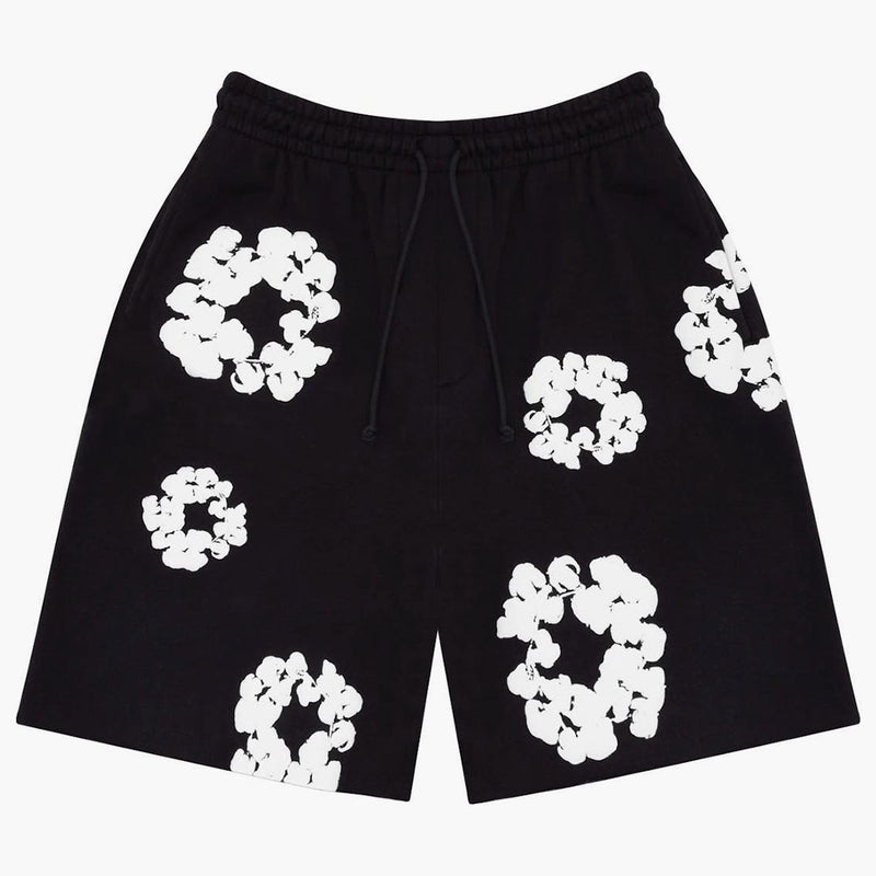 Denim Tears The Cotton Wreath Shorts Black