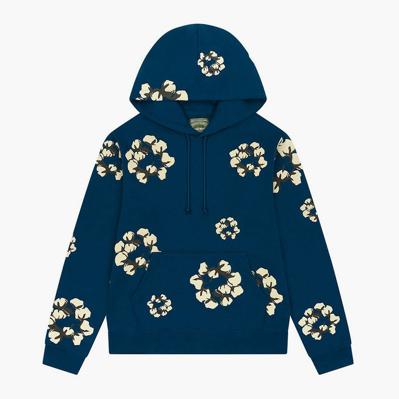 Denim Tears x CPFM Cactus Tears Wreath Hoodie Navy