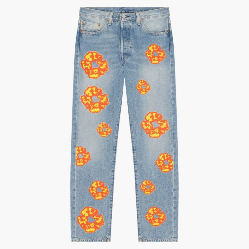 Denim Tears X Offset 501 Jeans Light Wash