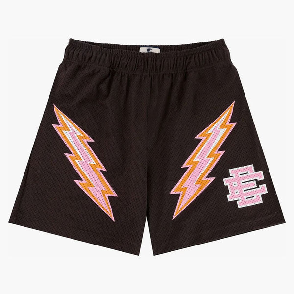 Eric Emanuel Ee Short Dark Brown/pink Bolt