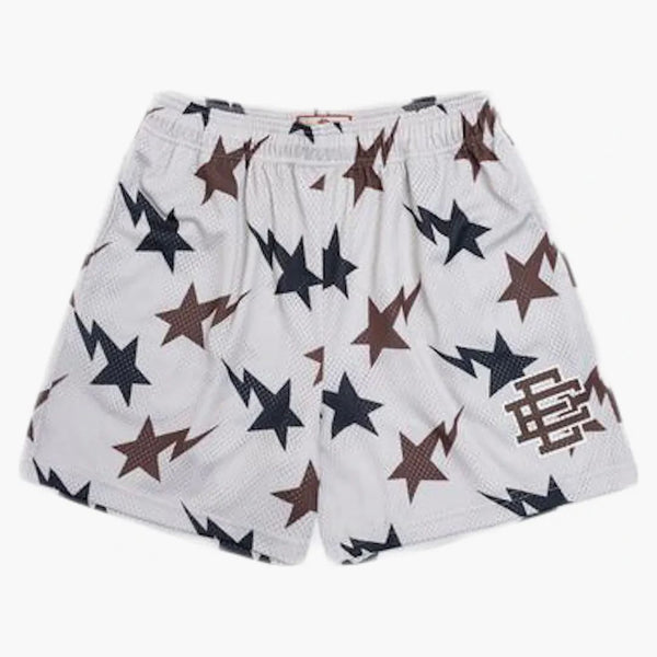 Eric Emanuel X Bape Ee Basic Short Cream/brown/navy