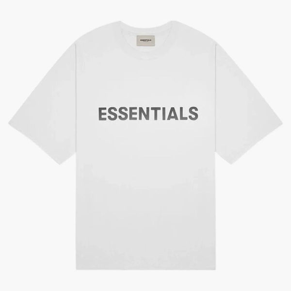 Fear Of God Essentials 3d Silicon Applique Boxy T-shirt White