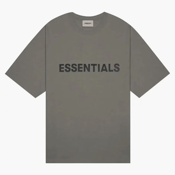 Fear Of God Essentials Boxy T-shirt Applique Logo Cement