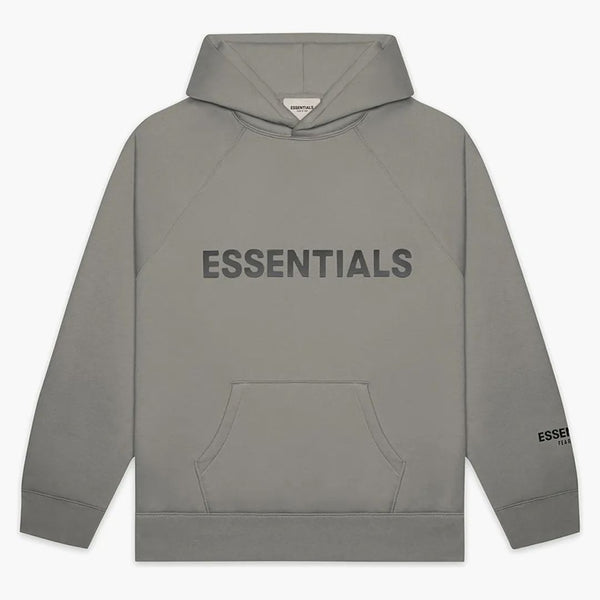 Fear Of God Essentials Pullover Hoodie Applique Logo Cement