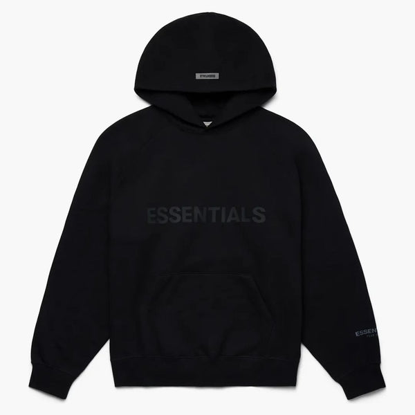 Fear Of God Essentials 3d Silicon Applique Pullover Hoodie Dark Slate/stretch Limo/black