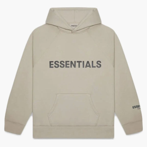 Fear Of God Essentials Pullover Hoodie Applique Logo Olive/khaki