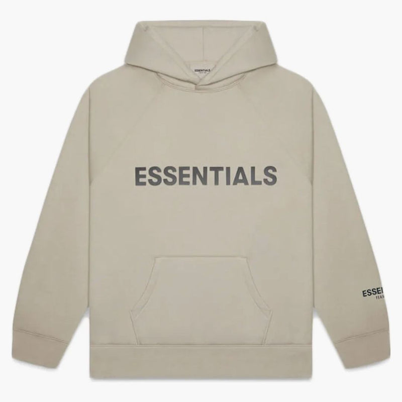 Fear Of God Essentials Pullover Hoodie Applique Logo Olive/khaki