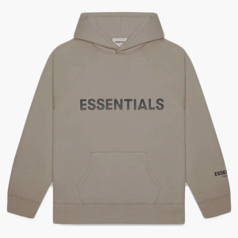 Fear Of God Essentials Pullover Hoodie Applique Logo Taupe