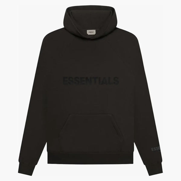 Fear Of God Essentials 3d Silicon Applique Pullover Hoodie Weathered Black