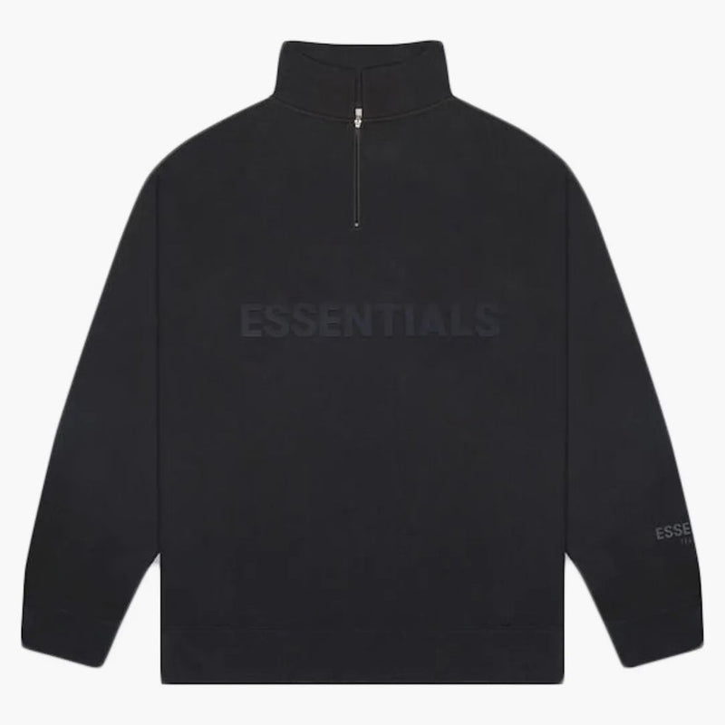 Fear Of God Essentials Half Zip Pullover Sweater Dark Slate/stretch Limo/black