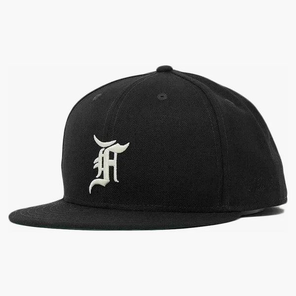 Fear Of God Essentials New Era Fitted Cap (fw20) Black/white