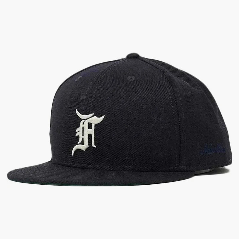 Fear Of God Essentials New Era Fitted Cap (fw20) Navy/white