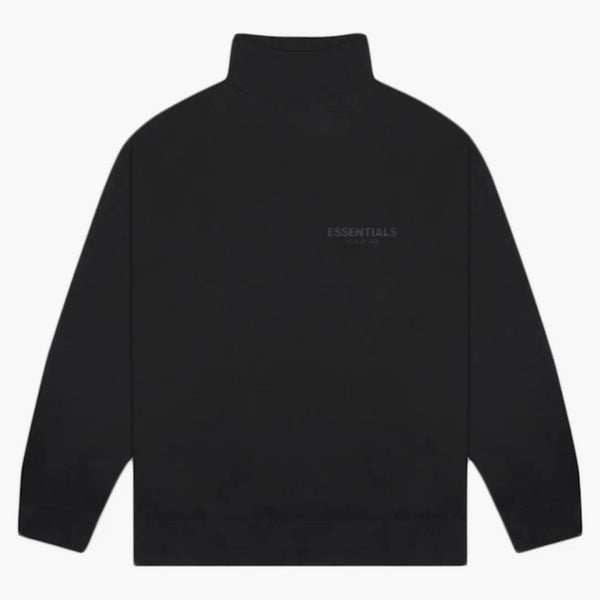 Fear Of God Essentials Pull-over Mockneck Sweatshirt Dark Slate/stretch Limo/black