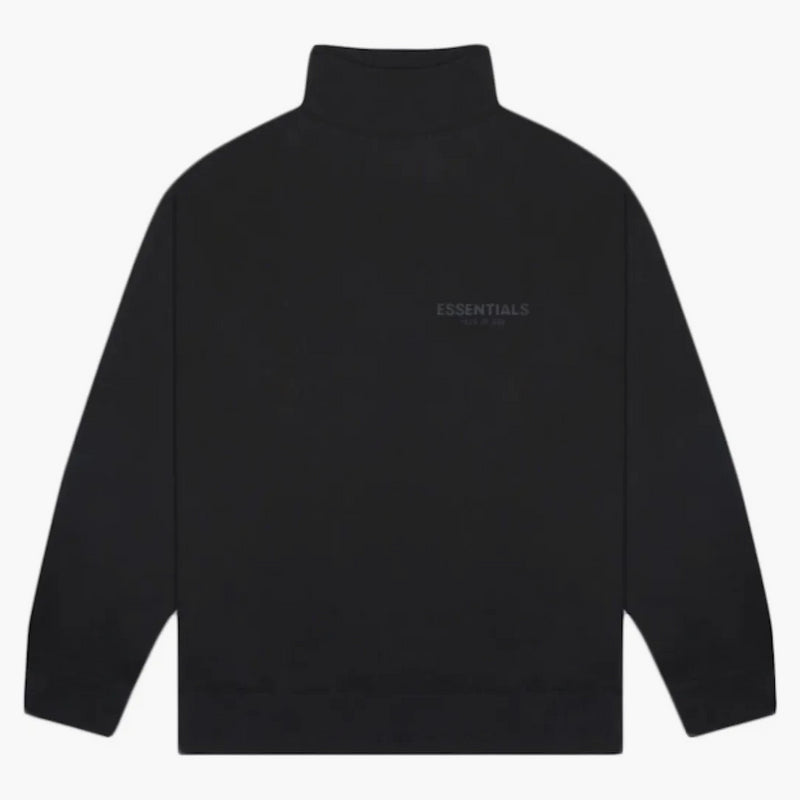 Fear Of God Essentials Pull-over Mockneck Sweatshirt Dark Slate/stretch Limo/black