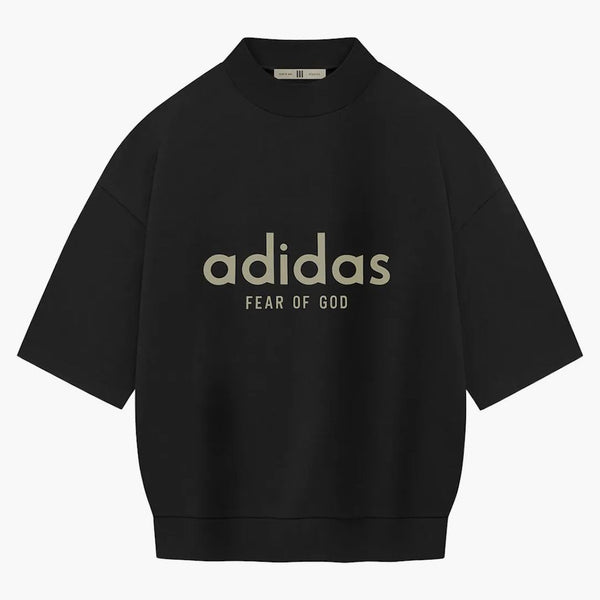 Fear Of God Athletics Heavy Jersey 3/4 Mock Tee Black