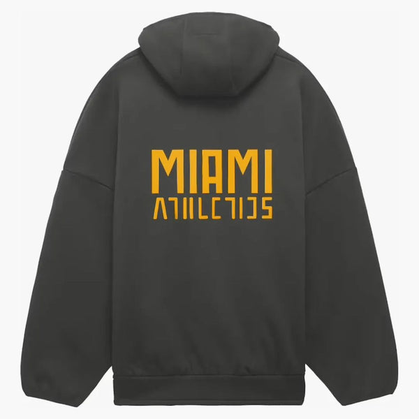 Fear Of God Athletics X University Of Miami Hurricanes Hoodie Grey