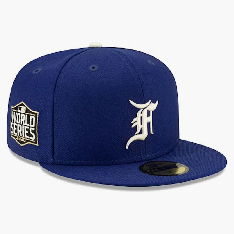 Fear Of God Essentials New Era 59fifty 2020 World Series Patch Fitted Hat (fw21) Dark Royal