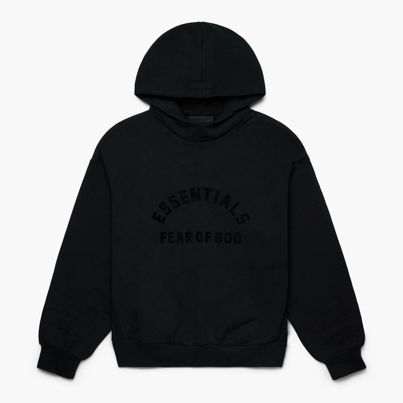 Fear of God Essentials Arch Logo Hoodie Jet Black