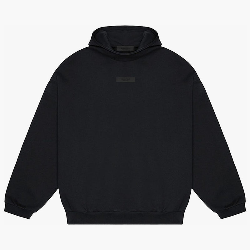 Fear of God Essentials Chest Logo Hoodie Jet Black/Jet Black