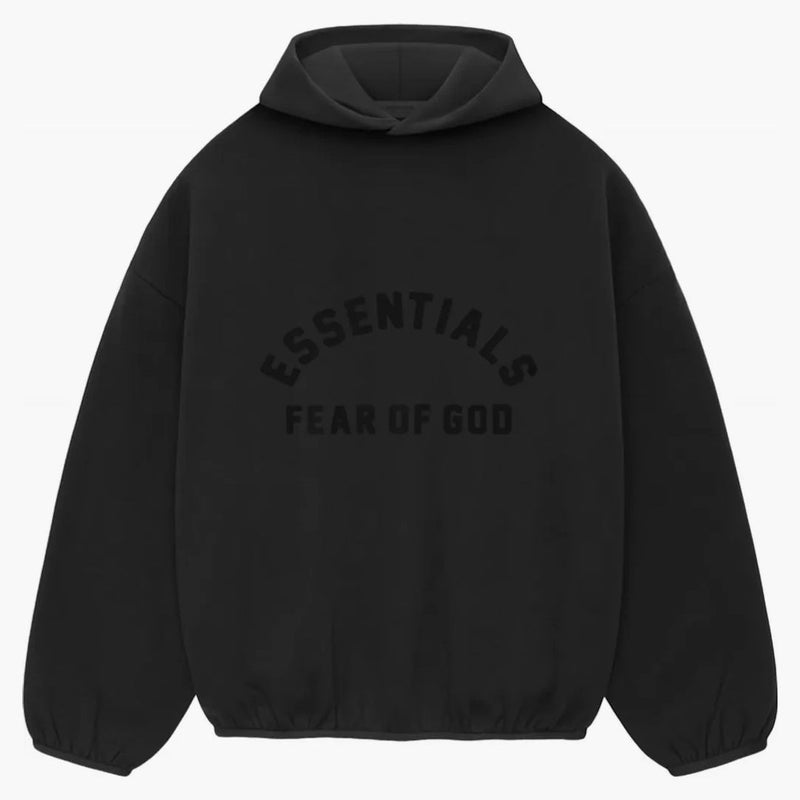 Fear Of God Essentials Core Collection Nylon Fleece Hoodie Black/ Black