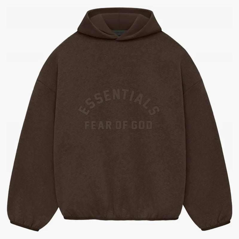 Fear Of God Essentials Core Collection Nylon Fleece Hoodie Heather Wood/wood