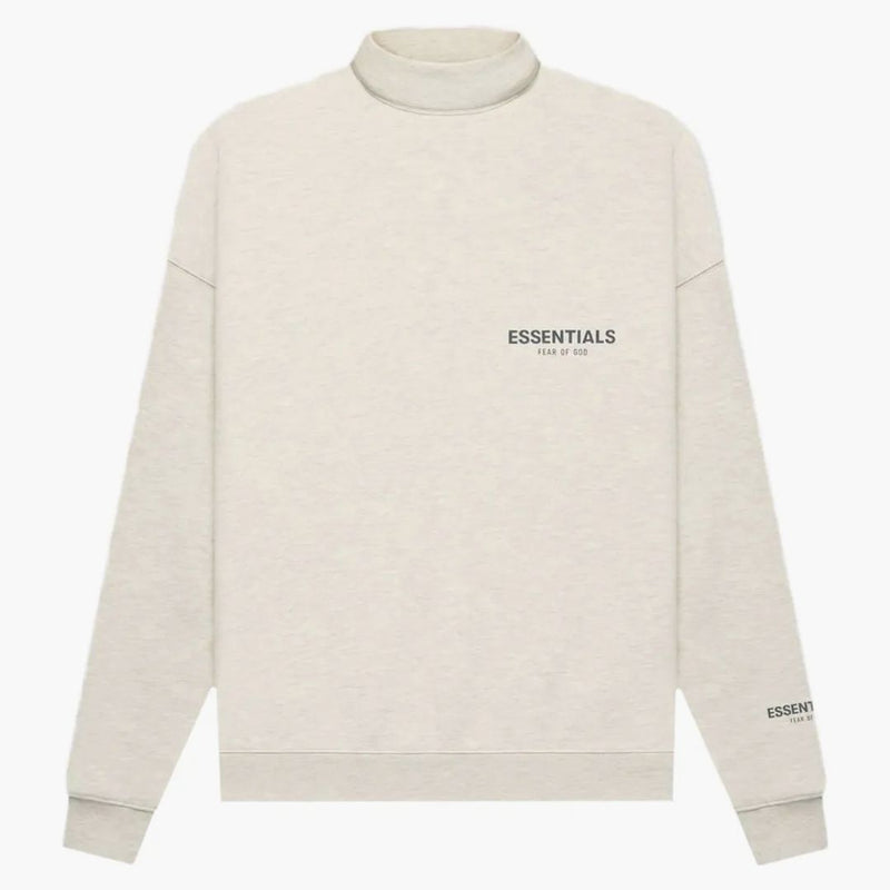 Fear Of God Essentials Core Collection Pullover Mockneck Light Heather Oatmeal