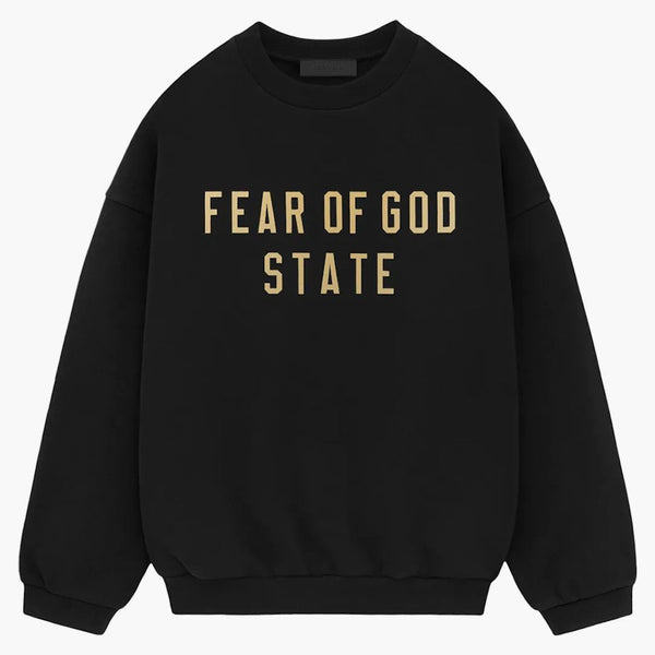 Fear Of God Essentials Fleece Crewneck Black