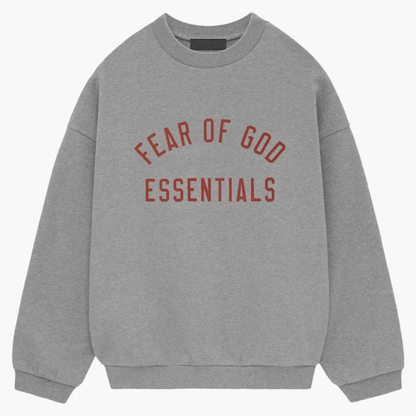 Fear Of God Essentials Fleece Crewneck Dark Heather