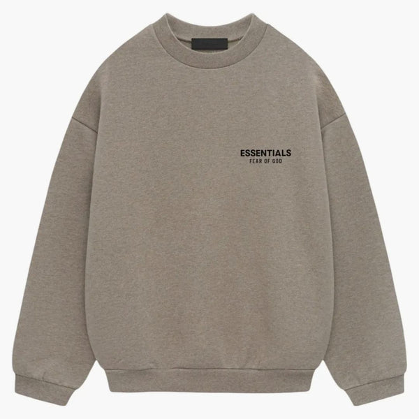 Fear Of God Essentials Fleece Crewneck (fw24) Heather Gray