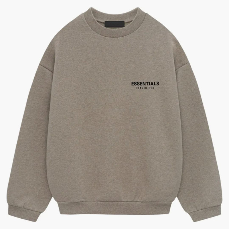 Fear Of God Essentials Fleece Crewneck (fw24) Heather Gray