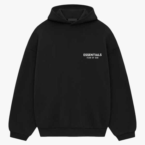 Fear Of God Essentials Fleece Hoodie (fw24) Black