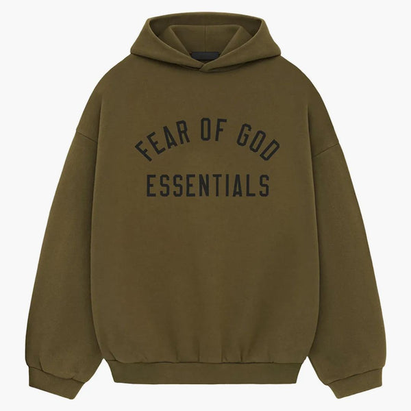 Fear Of God Essentials Fleece Hoodie Olive