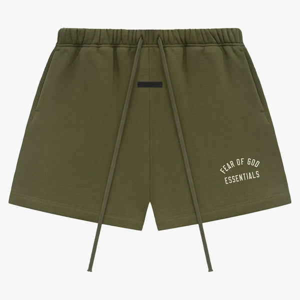 Fear Of God Essentials Fleece Soccer Short Military