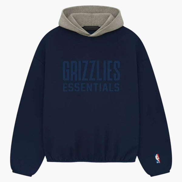 Fear Of God Essentials Grizzlies Hoodie Navy