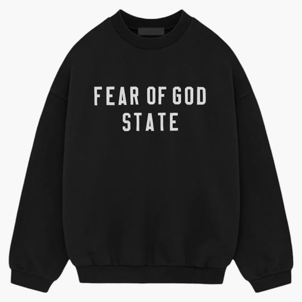 Fear Of God Essentials Heavy Fleece Crewneck Black