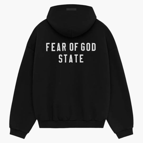 Fear Of God Essentials Heavy Fleece Fullzip Hoodie Black