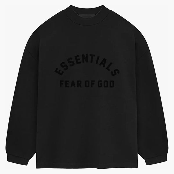 Fear Of God Essentials Heavy Jersey Longsleeve Tee Jet Black