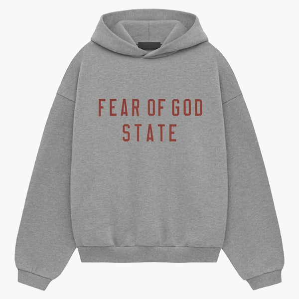 Fear Of God Essentials Kids Fleece Hoodie Dark Heather