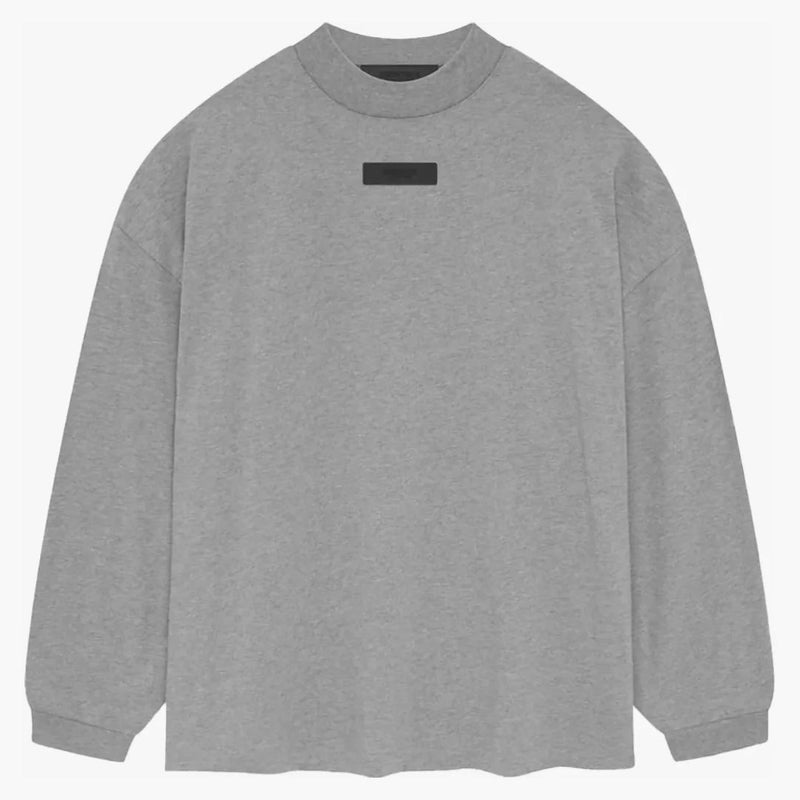 Fear Of God Essentials L/s Tee Dark Heather Oatmeal