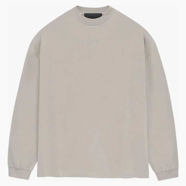 Fear Of God Essentials Ls Tee Silver Cloud