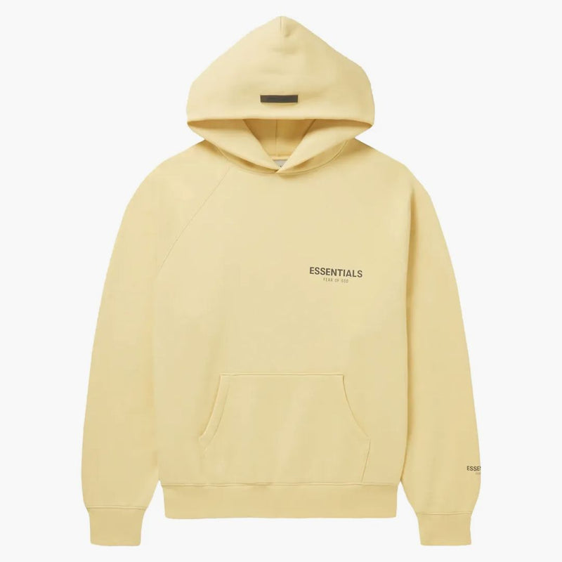 Fear Of God Essentials Mr. Porter Exclusive Logo-print Cotton-blend Jersey Hoodie Garden Glove/cream